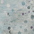 8' X 10' Teal Gray And Ivory Abstract Washable Area Rug With UV Protection