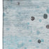 8' X 10' Teal Gray And Ivory Abstract Washable Area Rug With UV Protection