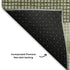 8' X 10' Artichoke Green Ivory And Gray Striped Washable Area Rug With UV Protection