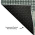 9' X 12' Teal Ivory And Gray Striped Washable Area Rug With UV Protection