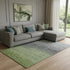 8' X 10' Fern Green Charcoal And Silver Abstract Washable Area Rug With UV Protection