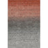 5' X 8' Rust Charcoal And Gray Abstract Washable Area Rug With UV Protection