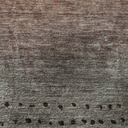 9' X 12' Rust Charcoal And Gray Abstract Washable Area Rug With UV Protection