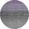 8' Purple Charcoal And Gray Abstract Washable Round Rug With UV Protection