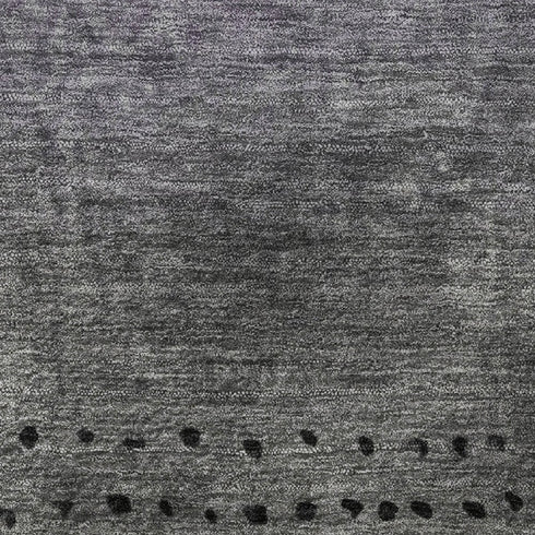 8' Purple Charcoal And Gray Abstract Washable Round Rug With UV Protection