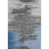 9' X 12' Denim Blue Charcoal And Gray Abstract Washable Area Rug With UV Protection