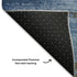9' X 12' Denim Blue Charcoal And Gray Abstract Washable Area Rug With UV Protection