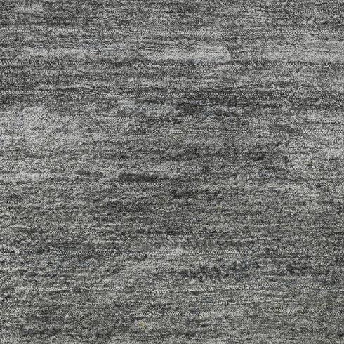 9' X 12' Denim Blue Charcoal And Gray Abstract Washable Area Rug With UV Protection