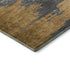 9' X 12' Gold Charcoal And Gray Abstract Washable Area Rug With UV Protection