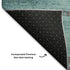 5' X 8' Teal Charcoal And Gray Abstract Washable Area Rug With UV Protection