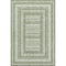 8' X 10' Artichoke Green Gray And Ivory Geometric Washable Area Rug With UV Protection