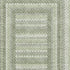 8' X 10' Artichoke Green Gray And Ivory Geometric Washable Area Rug With UV Protection