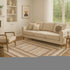 9' X 12' Chocolate Ivory And Beige Geometric Washable Area Rug With UV Protection