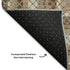 9' X 12' Chocolate Ivory And Beige Geometric Washable Area Rug With UV Protection