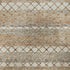 9' X 12' Chocolate Ivory And Beige Geometric Washable Area Rug With UV Protection