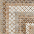 9' X 12' Chocolate Ivory And Beige Geometric Washable Area Rug With UV Protection