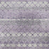5' X 8' Lavender And Ivory Geometric Washable Area Rug With UV Protection