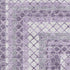 5' X 8' Lavender And Ivory Geometric Washable Area Rug With UV Protection