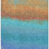 8' X 10' Aqua Orange And Copper Ombre Washable Area Rug With UV Protection