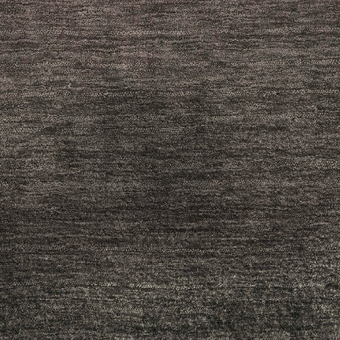8' X 10' Black Gray And Silver Ombre Washable Area Rug With UV Protection