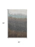 5' X 8' Brown Gray And Silver Ombre Washable Area Rug With UV Protection