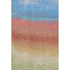 5' X 8' Coral Wheat And Blue Ombre Washable Area Rug With UV Protection