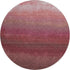 8' Red And Blush Ombre Washable Round Rug With UV Protection