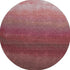 8' Red And Blush Ombre Washable Round Rug With UV Protection