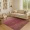 8' X 10' Red And Blush Ombre Washable Area Rug With UV Protection
