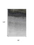 8' X 10' Silver Gray And Black Ombre Washable Area Rug With UV Protection