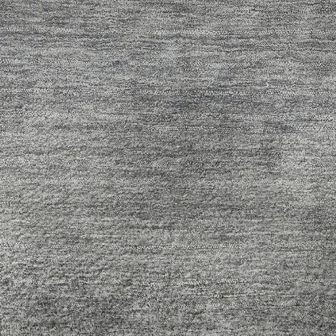 8' X 10' Silver Gray And Black Ombre Washable Area Rug With UV Protection