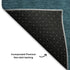8' X 10' Teal And Sky Blue Ombre Washable Area Rug With UV Protection