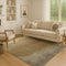 8' X 10' Taupe Beige And Gold Ombre Washable Area Rug With UV Protection