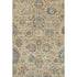 5' X 8' Gold Gray And Ivory Oriental Washable Area Rug With UV Protection
