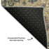 5' X 8' Gold Gray And Ivory Oriental Washable Area Rug With UV Protection