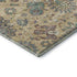 5' X 8' Gold Gray And Ivory Oriental Washable Area Rug With UV Protection