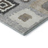8' X 10' Gray Ivory And Beige Geometric Washable Area Rug With UV Protection