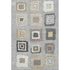 9' X 12' Gray Ivory And Beige Geometric Washable Area Rug With UV Protection