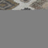8' Ivory Gray And Brown Geometric Washable Round Rug With UV Protection