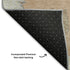 8' X 10' Peach Ivory And Blue Geometric Washable Area Rug With UV Protection