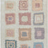 8' X 10' Peach Ivory And Blue Geometric Washable Area Rug With UV Protection