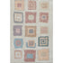 8' X 10' Peach Ivory And Blue Geometric Washable Area Rug With UV Protection