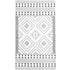 8' X 10' Black And White Moroccan Washable Area Rug