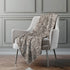 50" X 70" Brown And Beige Damask Polyester Woven Plush Throw Blanket