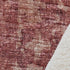 50" X 70" Red And Maroon Damask Polyester Woven Plush Throw Blanket
