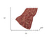 50" X 70" Red And Maroon Damask Polyester Woven Plush Throw Blanket