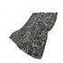50" X 70" Black And Gray Damask Polyester Woven Plush Throw Blanket