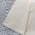 50" X 70" Gray And Ivory Leopard Microfiber Plush Throw Blanket