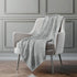 50" X 70" Gray And Ivory Leopard Microfiber Plush Throw Blanket