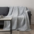50" X 70" Gray And Ivory Leopard Microfiber Plush Throw Blanket